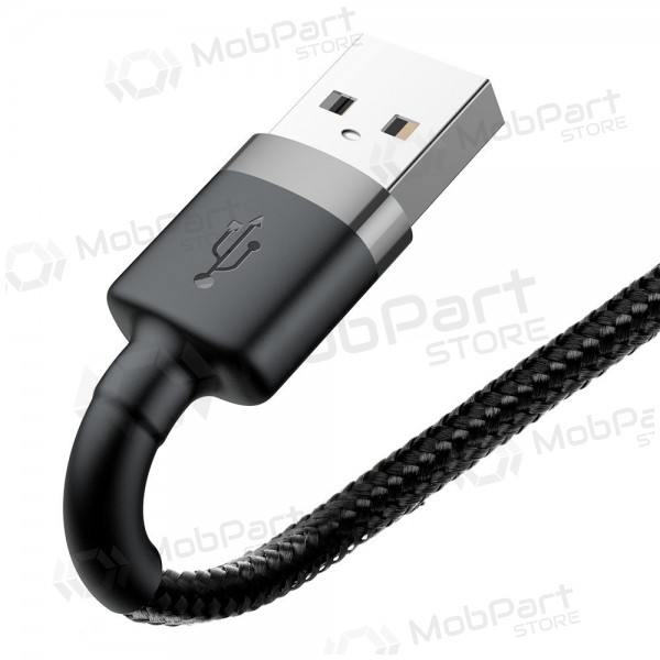 USB kabel Baseus Cafule USB-A to Lightning 2.4A 1.0m grijs-zwart CALKLF-BG1