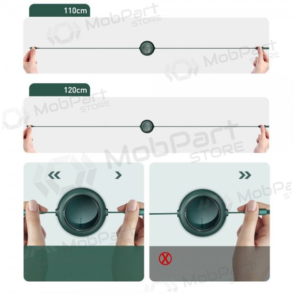 USB kabel Baseus Bright Mirror Type-C - microUSB+Lightning+Type-C 100W 1.2m (zwart) CAMLC-AMJ01