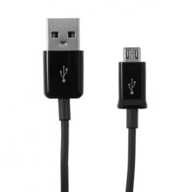 USB kabel microUSB (zwart) 1.0m