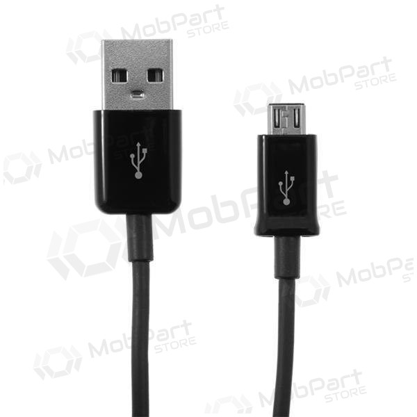 USB kabel microUSB (zwart) 1.0m