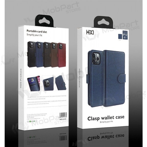 Hoesje HDD Clasp Wallet Case Apple iPhone 13/14 zwart