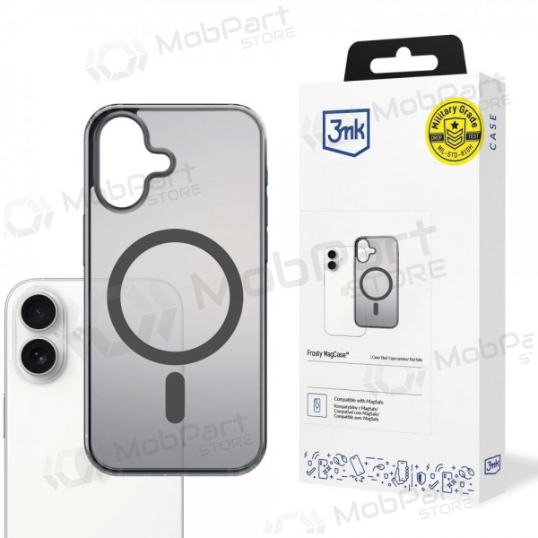 Apple iPhone 16 Pro Max hoesje - 3mk Frosty MagCase (zwart)