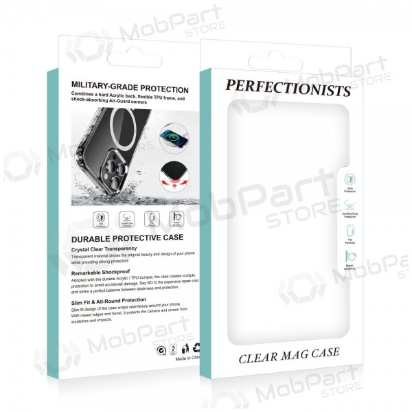 Apple iPhone 16 hoesje - Perfectionists Clear Mag Case (transparant)