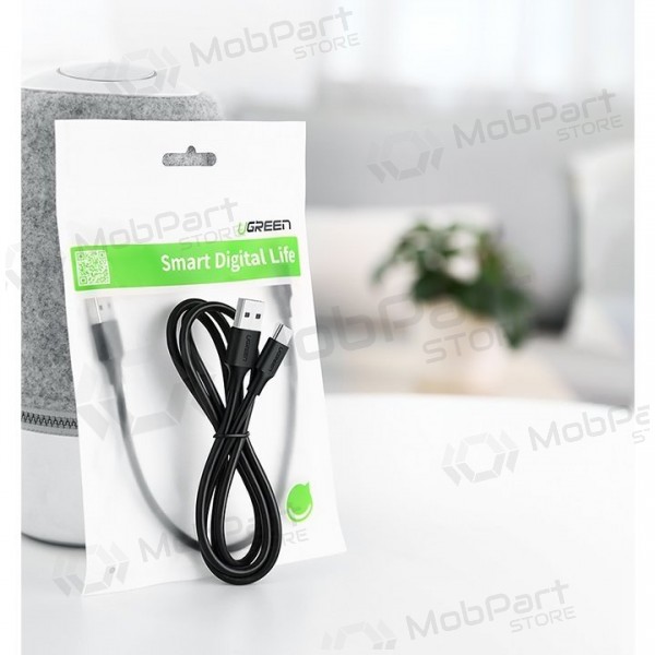 USB kabel Ugreen US287 USB to USB-C 3A 1.0m zwart