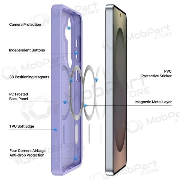 Samsung Galaxy S26 hoesje - Dux Ducis Yind MagSafe (paars)