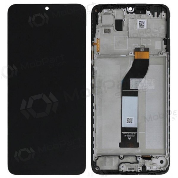 Xiaomi Redmi 13C 5G scherm (zwart) (met een frame) (origineel)