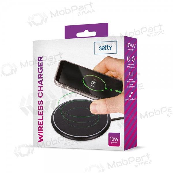 Lader draadloze Setty 10W (zwart)