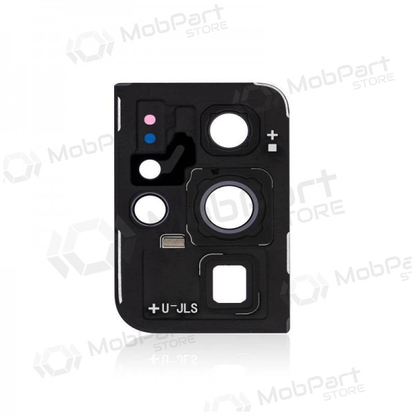 Samsung G998 Galaxy S21 Ultra 5G camera glas (zwart) (met een frame)