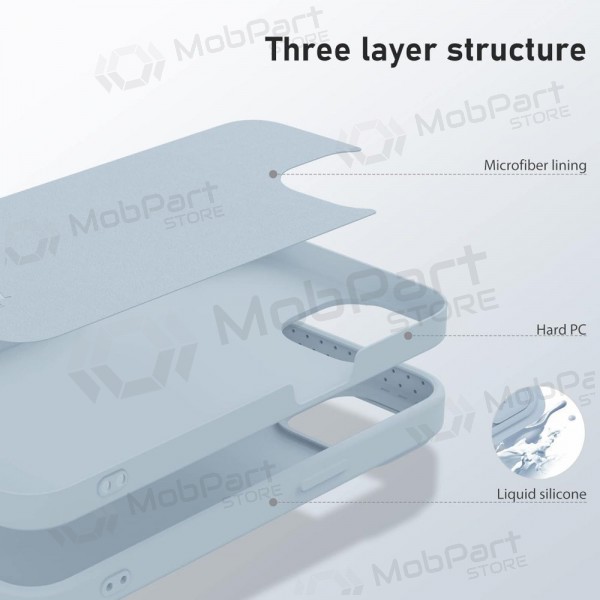 Apple iPhone 15 Pro Max hoesje „Nillkin Silicone“ (grijs)