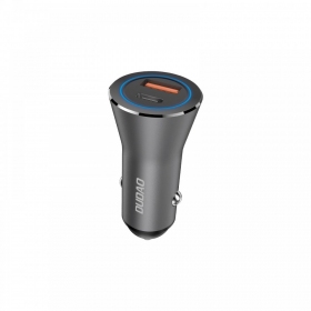 Autotelefoonoplader Dudao R4Max 55 W USB-C + USB-A grijs