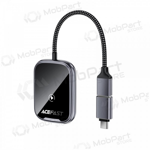 CarPlay adapter Acefast QC1 draadloze Android Auto zwart