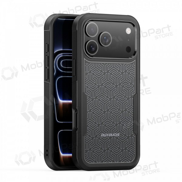 Apple iPhone 17 Pro, 18 Pro hoesje - Dux Ducis Shld - zwart (Triangle Pattern)