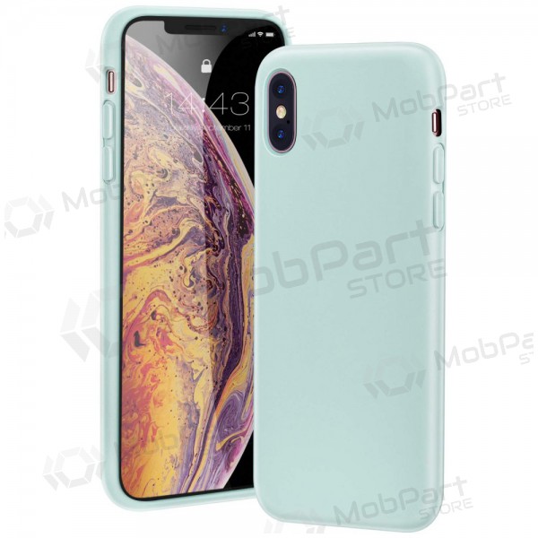 Apple iPhone 12 mini hoesje - Liquid Silicone 1.5mm (mint)