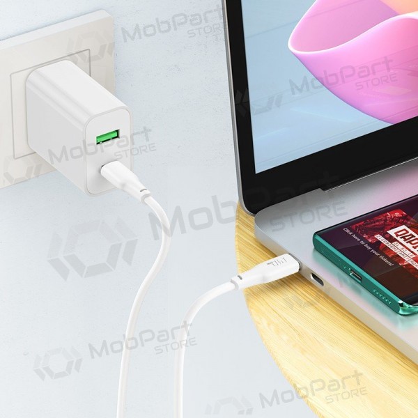 USB-C kabel Hoco X93 USB-C naar USB-C 1 m 100 W wit