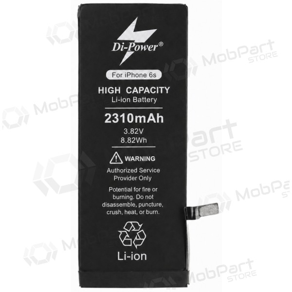 Apple iPhone 6s batterij, accu Di-Power 2310 mAh (verhoogde capaciteit)