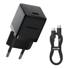 Lader Baseus Palm 20W USB-C + USB-C to USB-C cable 1.0m zwart P10111602113-01