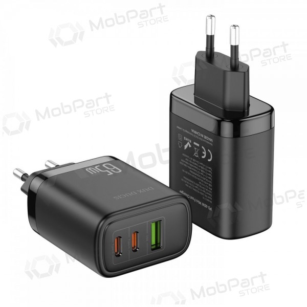 Lader Dux Ducis C110 2xPD + Quick Charge 3.0 (zwart)