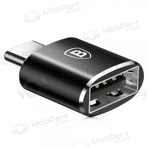 Adapter Baseus USB-A to Type-C OTG zwart CATOTG-01