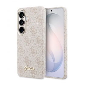 Samsung Galaxy S26 hoesje - Guess PU 4G Script Metal Logo Magnetic