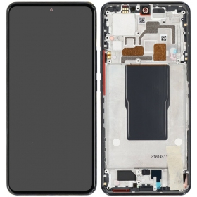 Xiaomi 12T / 12T Pro scherm (zwart) (met een frame) (Premium)