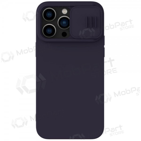 Apple iPhone 15 Pro Max hoesje „Nillkin Silicone“ (tamsiai Purper)