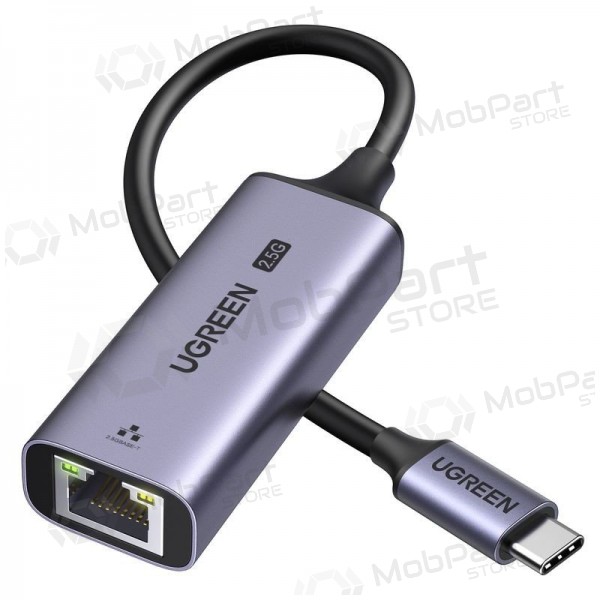 USB-C adapter Ugreen CM648 USB-C naar RJ45 grijs