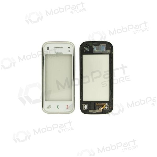 Nokia N97 mini touchscreen glas (wit) (met frame).