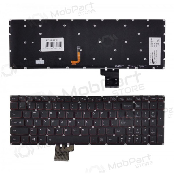 LENOVO Erazer: Y50, Y50-70, Y70-70; Ideapad: U530 toetsenbord (met verlichting)