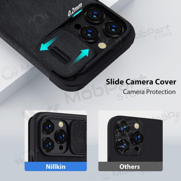 Apple iPhone 14 Pro hoesje -Nillkin Leather- (zwart)