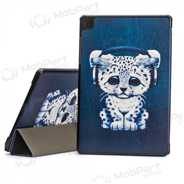 Samsung Galaxy Tab A9+, Tab A11+ hoesje - Smart Leather (sad cat)