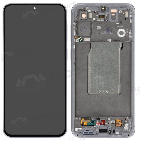 Samsung Galaxy A57 5G scherm (grijs) (met frame) (Premium)