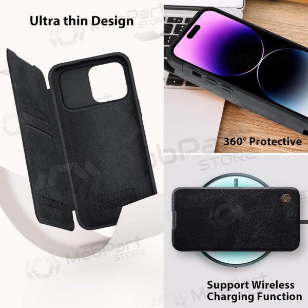 Apple iPhone 14 Pro Max hoesje „Nillkin Leather“ (blauw)