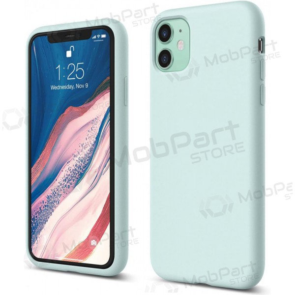 Apple iPhone 14 Plus hoesje - Liquid Silicone (mintgroen)
