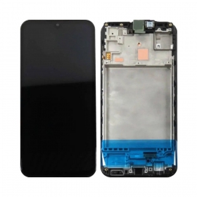 Samsung Galaxy M15 5G scherm (zwart) (met een frame) (origineel)