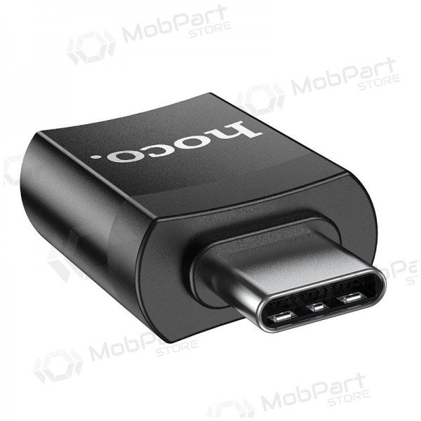 USB-C adapter Hoco UA17 USB-C naar USB-A zwart