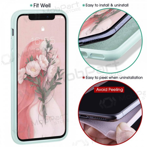 Apple iPhone 12 Pro hoesje - Liquid Silicone - 1.5mm (mint)