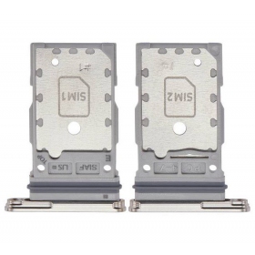 Samsung Galaxy S23 / S23 Plus Dual SIM-kaarthouder (Cream)