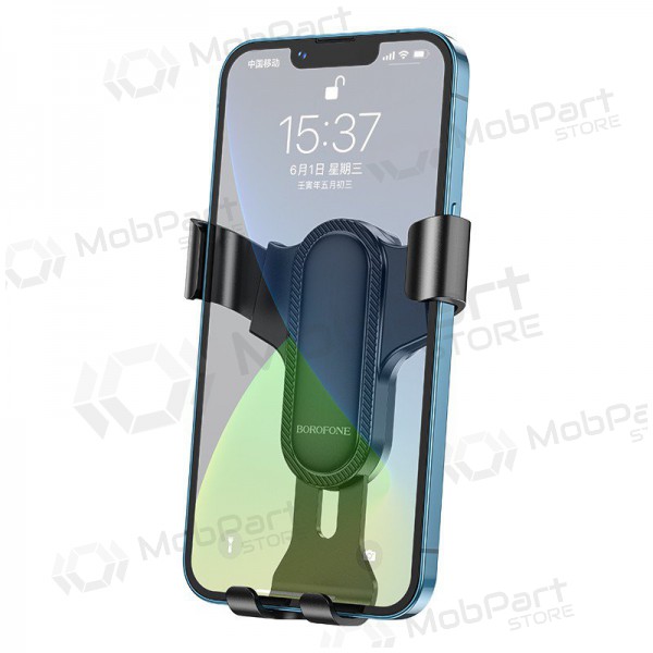 Automobilinis Universeel telefono laikiklis Borofone BH74 mounted on ventilation grilles, zwart