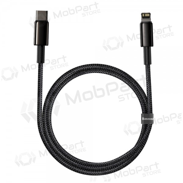 Lightning kabel Baseus Tungsten CATLWJ-01 USB-C naar Lightning 1 m PD 20 W zwart