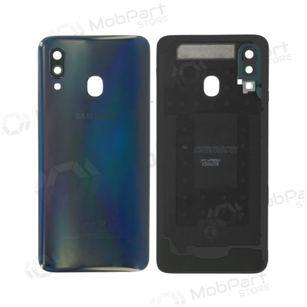 Samsung A405 Galaxy A40 2019 achterkant (zwart) (gebruikt grade C, origineel)