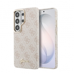Samsung Galaxy S26 Ultra hoesje - Guess PU 4G Script Metal Logo Magnetic