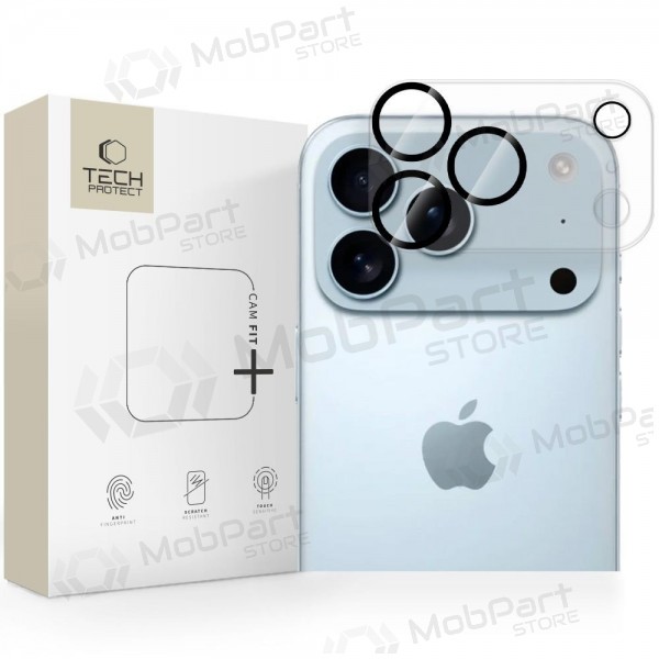 Apple iPhone 17 Pro beschermend gehard glas voor camera - Tech-Protect Cam Fit+ (transparant)