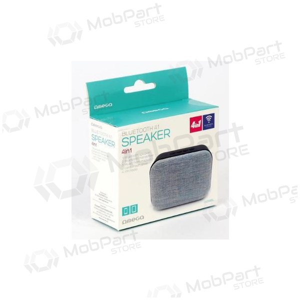 Bluetooth draagbare luidspreker OMEGA OG58 (MicroSD, handsfree, AUX,FM) (grijs)