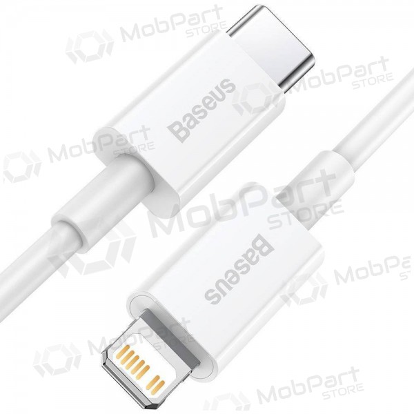 USB kabel Baseus Superior Type-C - Lightning PD 20W 1.0m (wit) CATLYS-A02
