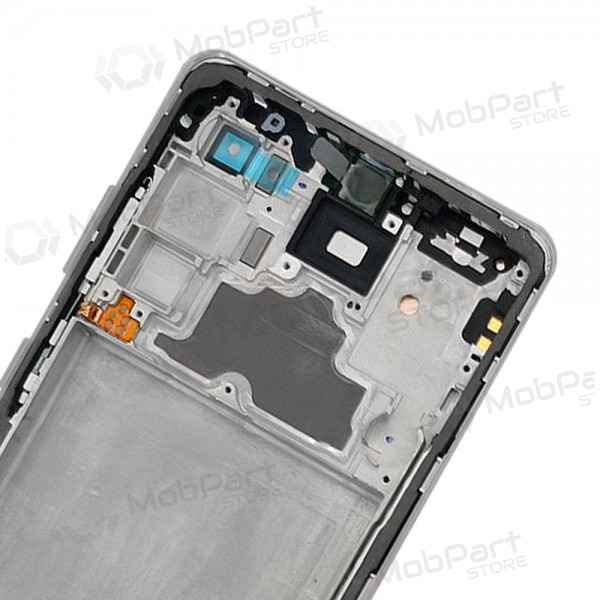 Samsung Galaxy A72 scherm (zwart) (met een frame) (origineel)