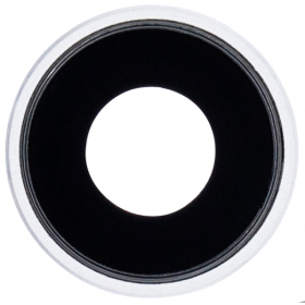 Apple iPhone XR camera glas (zilverachtig / wit) (met een frame)