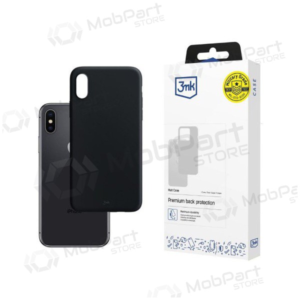 Apple iPhone 15 hoesje - 3MK Matt Case (zwart)