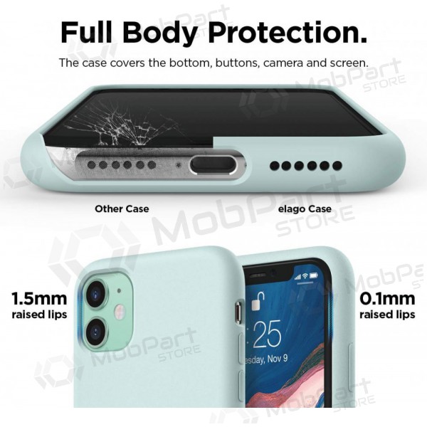 Apple iPhone 16 Pro Max hoesje - Liquid Silicone - 1.5mm (mintgroen)