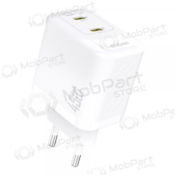 Telefoonoplader Dudao A28P 45 W GaN 2x USB-C wit