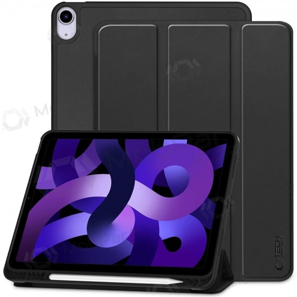 Apple iPad Air (2020, 2022, 2024, 2025, 2026) hoesje - Tech-Protect SmartCase Pen Holder (zwart)